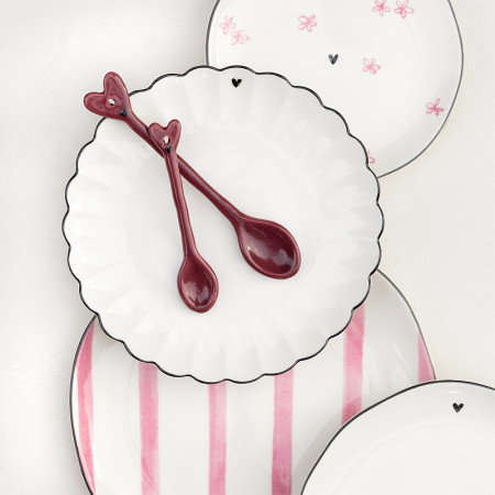 detail Bastion Collections Talířek Sidepl 016 White/Rose Little Flowers, 13cm