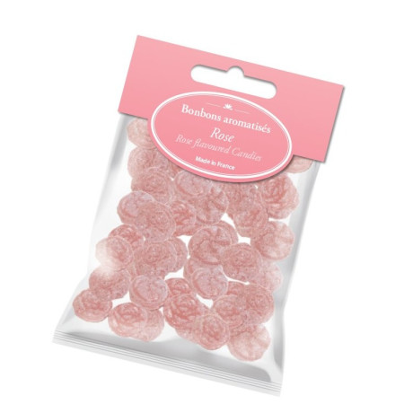 detail Esprit Provence Bonbónky s příchutí růží v sáčku, 85g