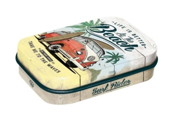 detail MINT BOX - Life is Better At The Beach, mentolky, 15g