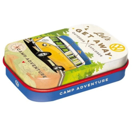 detail MINT BOX - VW Bulli - Let's Get Away, mentolky 15g