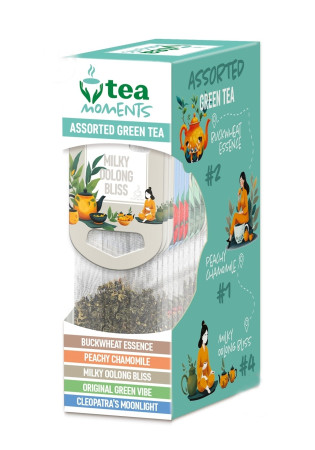 detail Tea Moments Assorted GREEN TEA, 15 sáčků, 33,6g