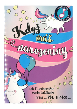 detail Albi PŘÁNÍ S EFEKTEM K NAROZENINÁM - JEDNOROŽEC