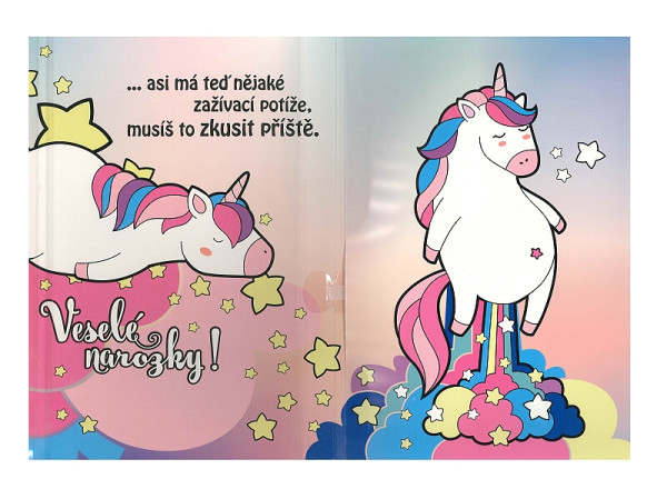 detail Albi PŘÁNÍ S EFEKTEM K NAROZENINÁM - JEDNOROŽEC