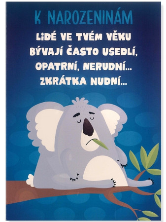 detail Albi PŘÁNÍ S EFEKTEM - K NAROZENINÁM, KOALA