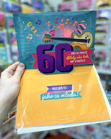 detail Albi Přání s efekty - JE TI 60? Není překvapením, že vypadáš...