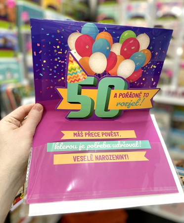 detail Albi Přání s efekty - JE TI 50? Ve tvém věku je naprosto normální...