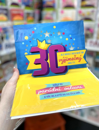 detail Albi Přání s efekty - JE TI 30... Milióny lidí na celém světe ...