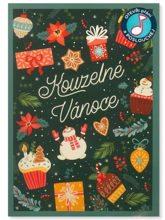 detail Albi Přání s efekty KOUZELNÉ VÁNOCE (uvnitř 3D stromeček)