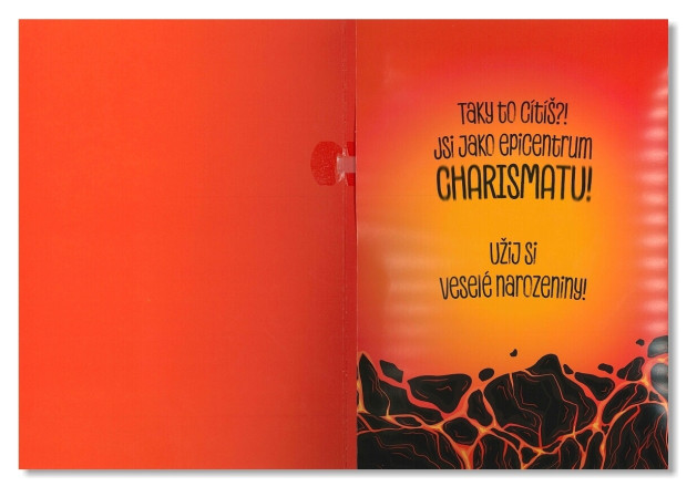 detail Albi Přání s efekty Vulkán / Eye of the Tiger (cover verze)