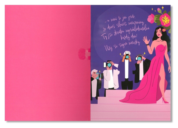 detail Albi Přání s efekty Narozeninová přání / Seňorita