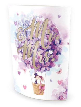 detail Nekupto Svítící lucernička s textem - Mr. & Mrs