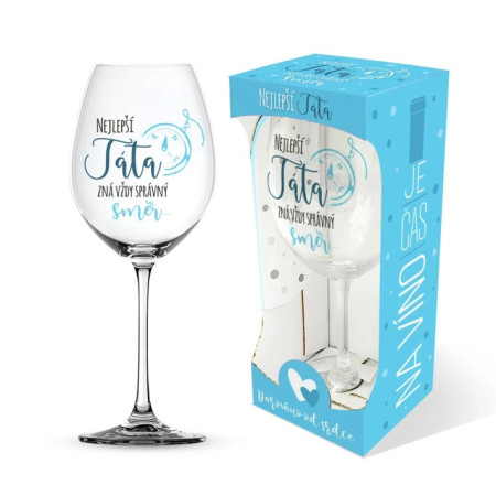 detail Nekupto DC7 Sklenka na víno NEJLEPŠÍ TÁTA