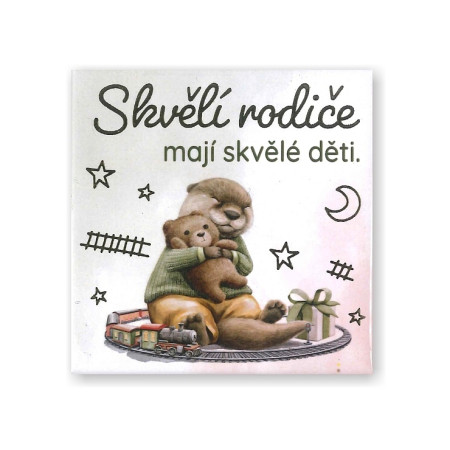 detail Albi Magnetka s ražbou SKVĚLÍ RODIČE MAJÍ SKVĚLÉ DĚTI.