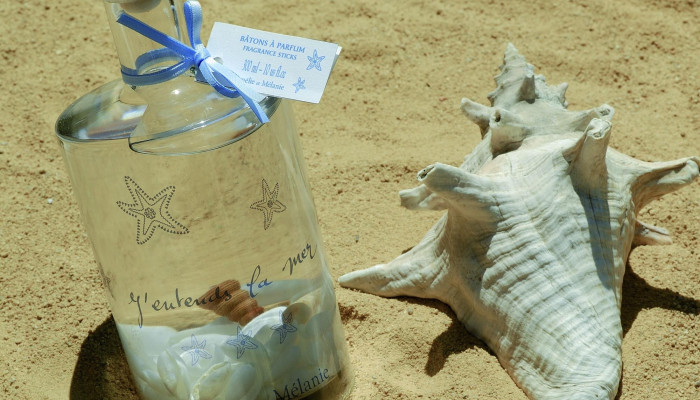 detail AMÉLIE et MÉLANIE J'entends la mer, náplň difuzéru 500 ml