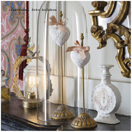 detail Mathilde M. - STOJÁNEK na vonný jíl, zlatá patina, 28 cm