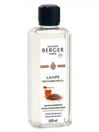 detail Maison Berger SANTALOVÉ DŘEVO, náplň do katalytické lampy 500 ml