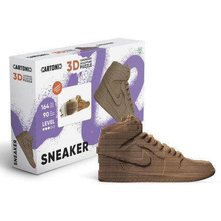 detail Cartonic 3D PUZZLE - SNEAKER, 182 dílků, LEVEL4