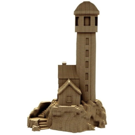 detail Cartonic 3D PUZZLE - Maják LIGHTHOUSE, 180 dílků, LEVEL3