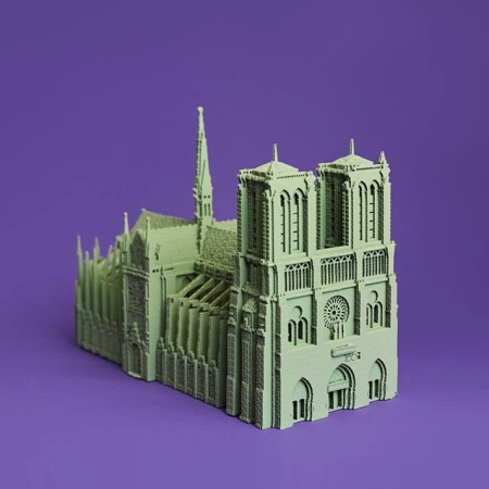 detail Cartonic 3D PUZZLE - NOTRE-DAME DE PARIS, 165 dílků. LEVEL4