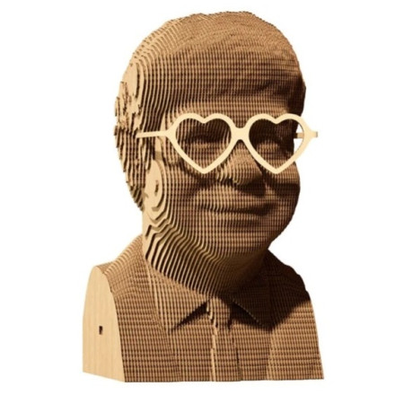 detail Cartonic 3D PUZZLE - ELTON JOHN, 118 dílků, LEVEL3