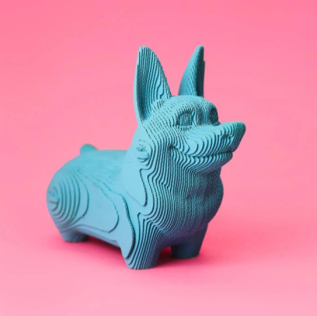 detail Cartonic 3D PUZZLE - CORGI, 70 dílků, LEVEL2