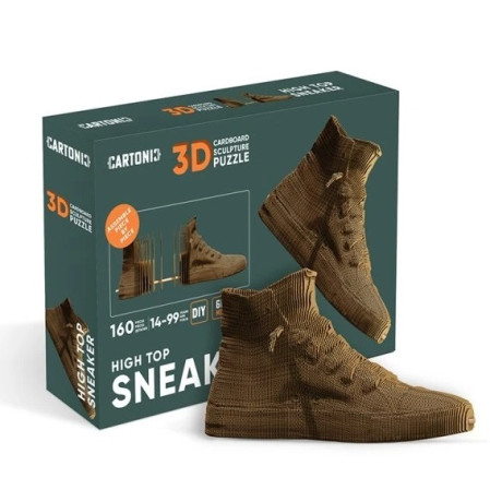detail Cartonic 3D PUZZLE - SNEAKER, 160 dílků, LEVEL 4
