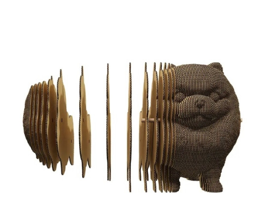 detail Cartonic 3D PUZZLE - POMERANIAN SPITZ, 72 dílků, LEVEL2