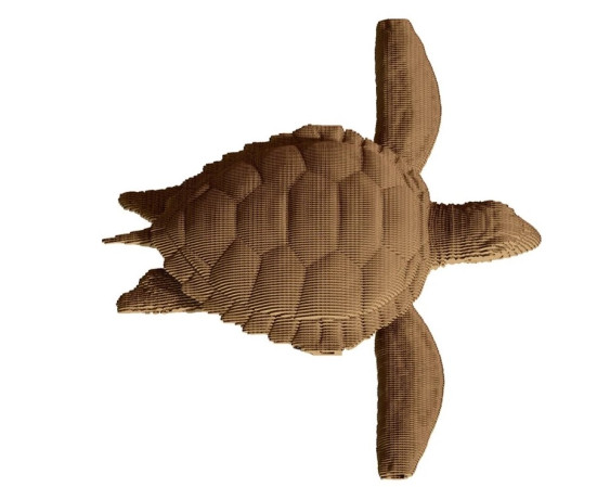detail Cartonic 3D PUZZLE - TURTLE, 240 dílků, LEVEL4