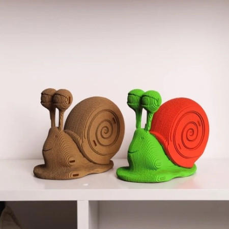 detail Cartonic 3D PUZZLE - SNAIL šnek, 121 dílků, LEVEL4