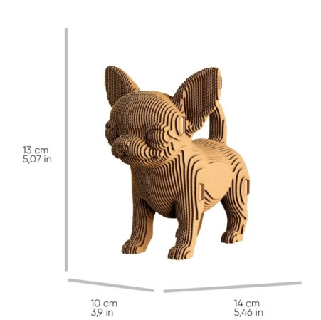detail Cartonic 3D PUZZLE - CHIHUAHUA PUPPY, 71 dílků, LEVEL2