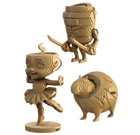 detail Cartonic 3D PUZZLE - BALLERINA CAPPUCCINA & Friends, 301 dílků, LEVEL3