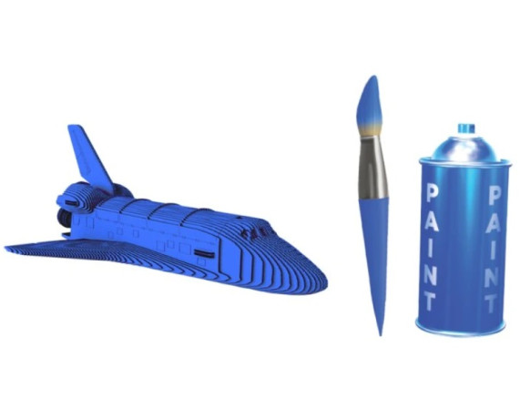 detail Cartonic 3D PUZZLE - NASA SPACE SHUTTLE, 179 dílků, LEVEL4