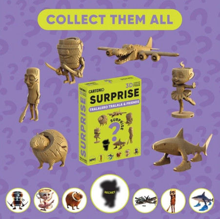 detail Cartonic 3D PUZZLE - SURPRISE, Tralalero Tralala & Friends, 1ks