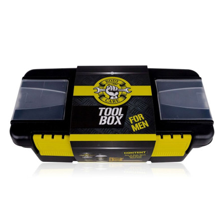 detail Accentra BATH and BODY TOOLS v boxu na nářadí, koupelový set