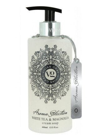 detail Vivian Gray AROMA SELECTION White Tea & Magnolia, tekuté mýdlo 400 ml