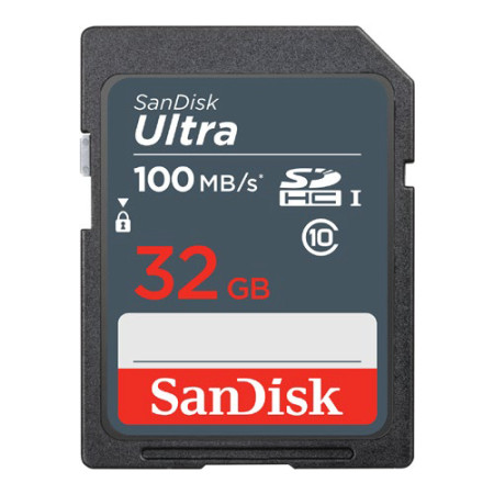detail SanDisk Ultra 32GB SDHC Memory Card 100MB/s
