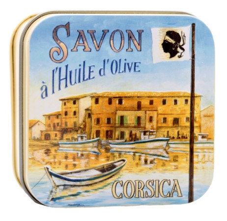 detail La Savonnerie Mýdlo v plechové dóze 100 g - CORSICA 1 přístav