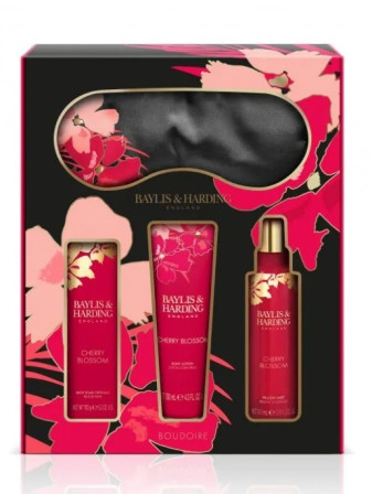 detail Baylis&Harding Dárková sada pro spánek, 4ks - Třešňový květ
