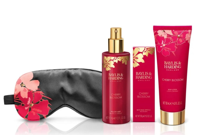 detail Baylis&Harding Dárková sada pro spánek, 4ks - Třešňový květ