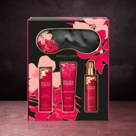 detail Baylis&Harding Dárková sada pro spánek, 4ks - Třešňový květ