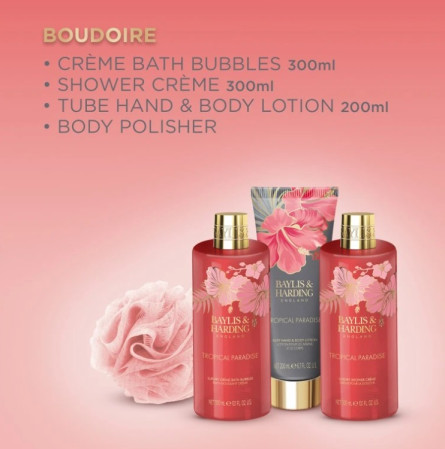 detail Baylis & Harding Boudoire Sada v toaletní taštičce, 5dílná