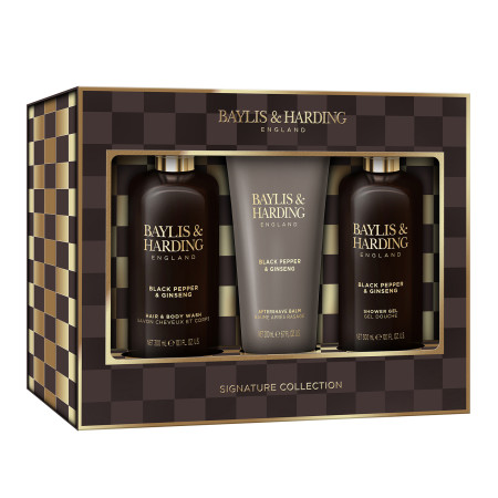 detail Baylis&Harding Černý pepř & Ženšen Sada péče o tělo, 3 ks
