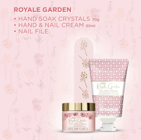 detail Baylis&Harding Rose, Poppy & Vanilla Sada péče o nehty, 3dílná