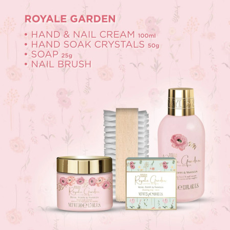 detail Baylis&Harding Rose, Poppy & Vanilla Sada péče o ruce v boxu, 5dílná