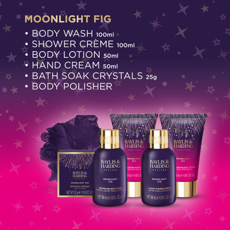 detail Baylis&Harding Moonlight Fig Sada péče o tělo, 6dílná