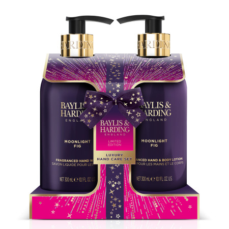 detail Baylis&Harding Moonlight Fig Sada péče o ruce, 2x 300ml