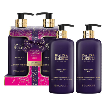 detail Baylis&Harding Moonlight Fig Sada péče o ruce, 2x 300ml