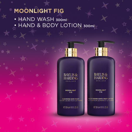 detail Baylis&Harding Moonlight Fig Sada péče o ruce, 2x 300ml