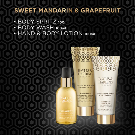 detail Baylis&Harding Mandarin & Grapefruit Sada v kosmet. tašce, 4dílná