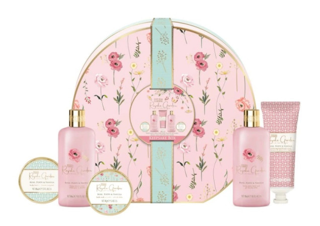 detail Baylis&Harding Rose, Poppy & Vanilla Sada péče o tělo, 5dílná